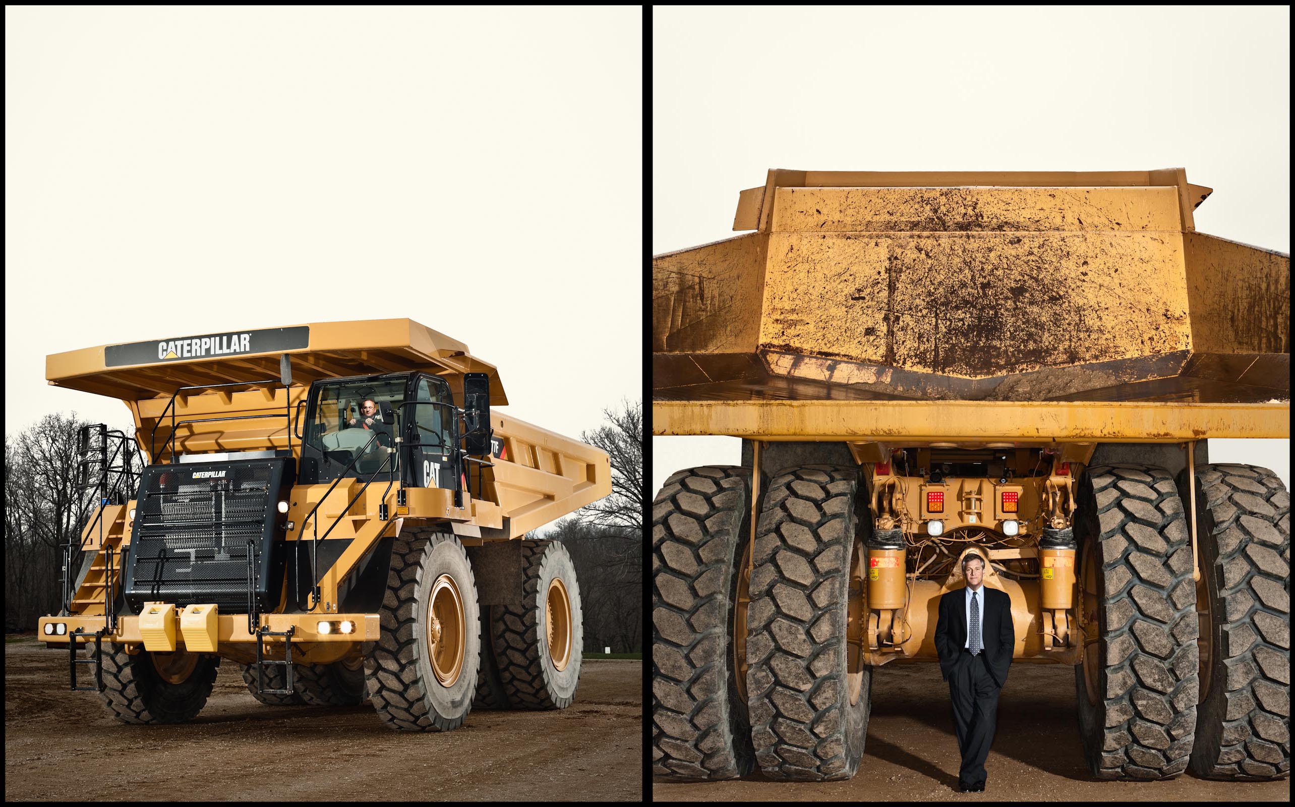 Caterpillar 777 truck and CEO Douglas Oberhelman - Peoria, IL - Fortune Magazine