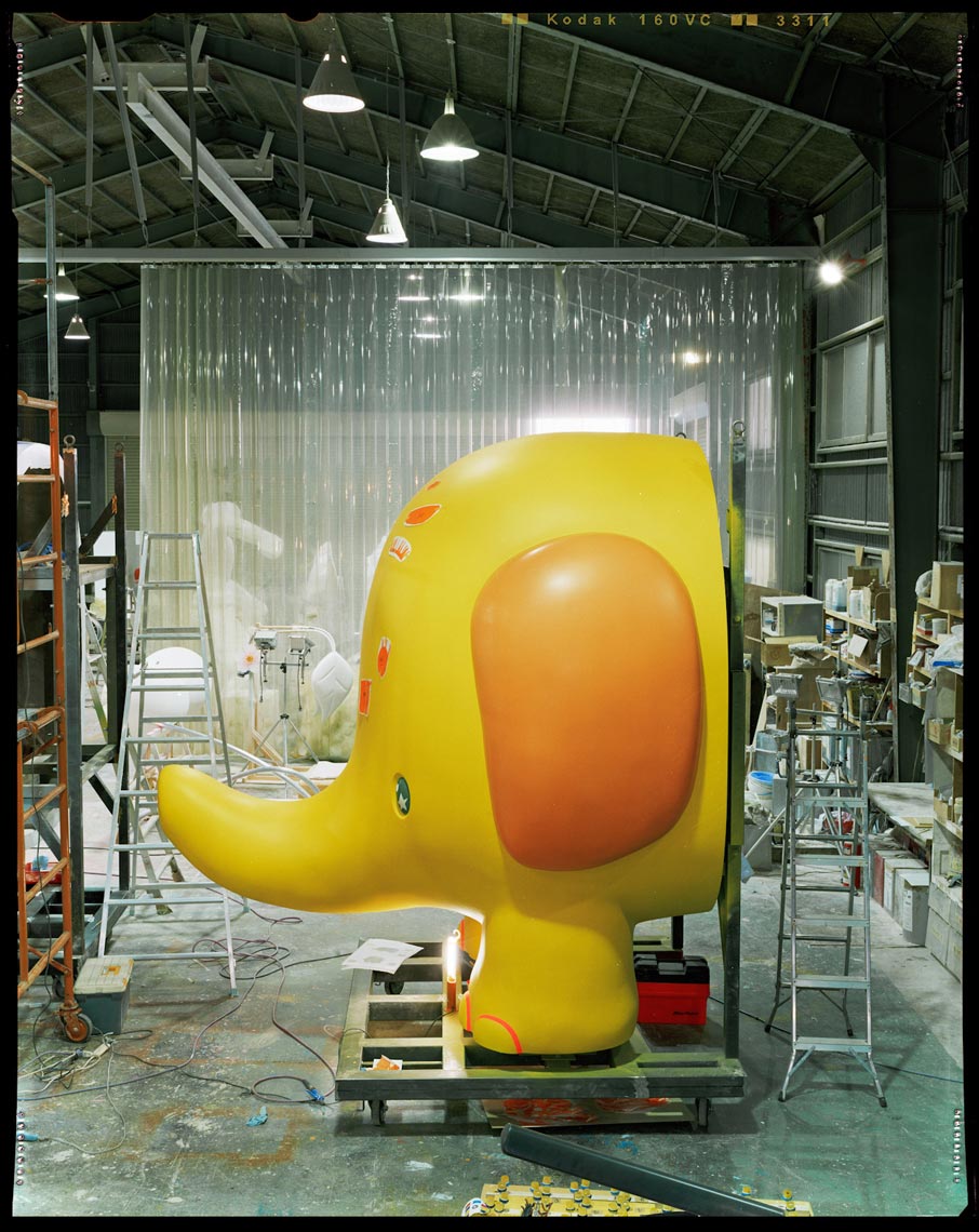 Chinatsu Ban VWX Yellow Elephant Underwear Construction - Tokyo, Japan - New York Times Magazine