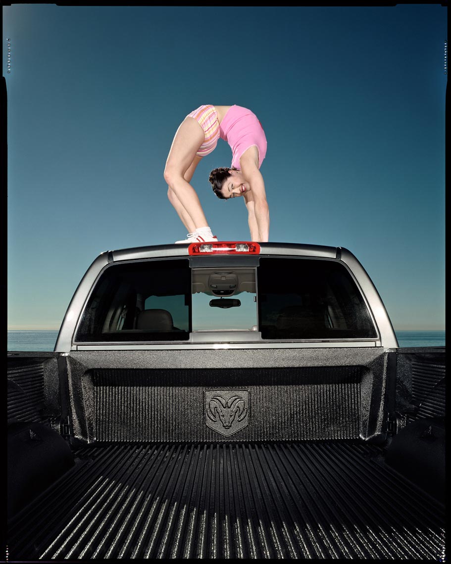 Contortionist on Truck - Malibu, CA - Fortune Magazine