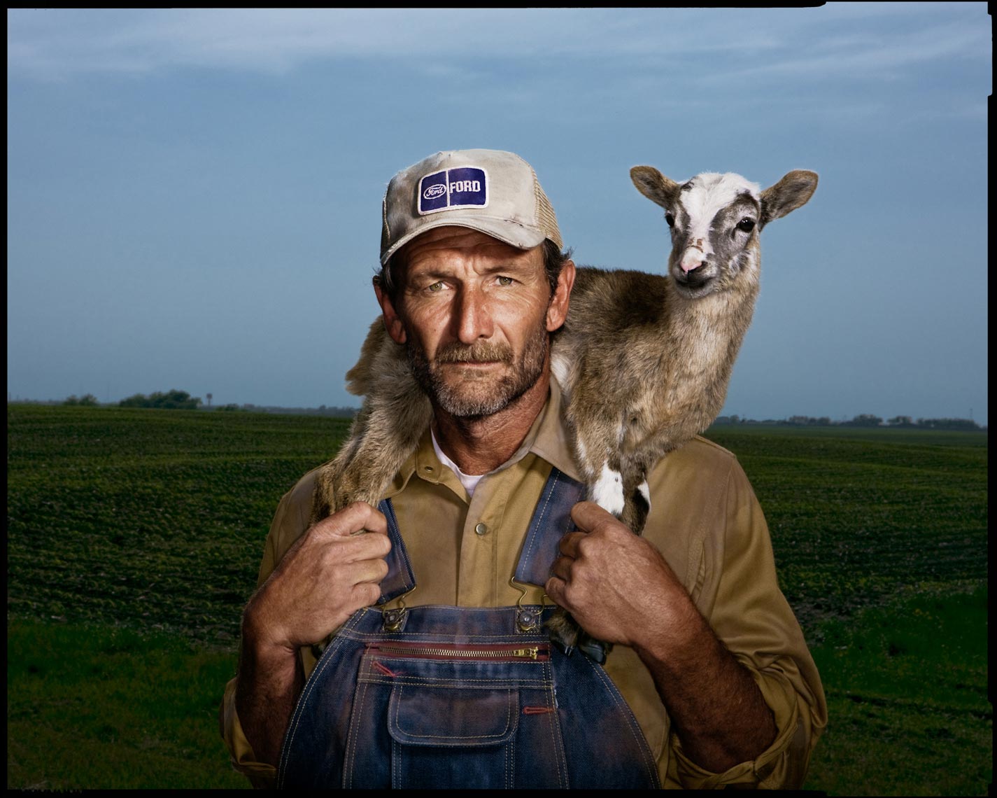 Man with Goat - Elgin, TX - Jesse James Workwear